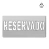 Plantilla pintar señal RESERVADO 