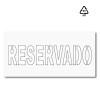 Plantilla pintar señal RESERVADO 