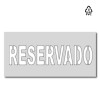 Plantilla pintar señal RESERVADO 