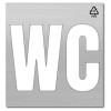  Plantilla para pintar señalética wc 