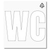  Plantilla para pintar señalética wc 