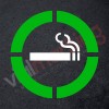 Pack 2 plantillas pintar señal área permitido fumar varios colores
