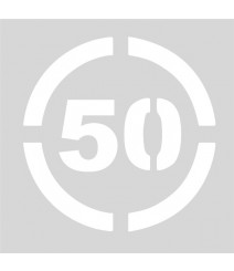 Plantilla límite de velocidad 50