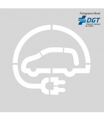 Plantilla coche eléctrico DGT