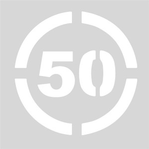 Plantilla límite de velocidad 50