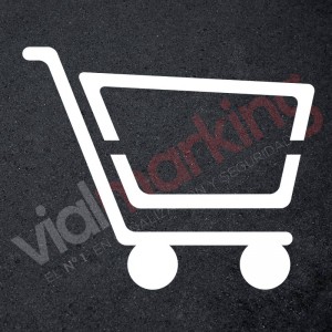 Plantilla para pintar carrito de supermercado