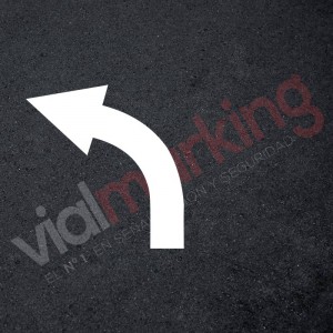 Plantilla rotulación parking flecha dirección única izquierda