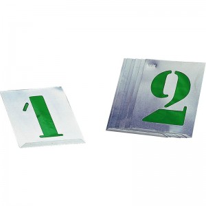 Kit 10 Plantillas metálicas números "0-9" 