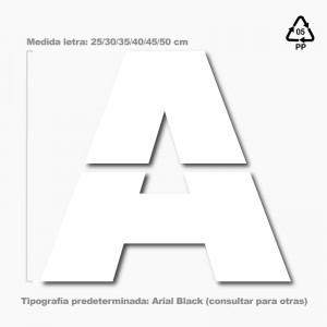 Plantilla pintar señal letras abecedario