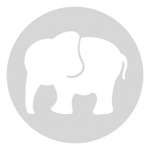 Plantilla pintar señal huellas elefante camino escolar