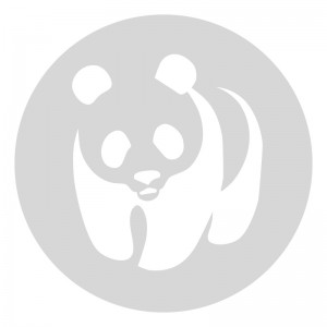 Plantilla pintar señal oso panda camino escolar  Ø 80