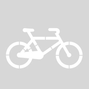 Plantilla bicicleta grande carril bici