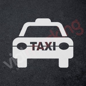 Plantilla para pintar símbolo TAXI (frontal)