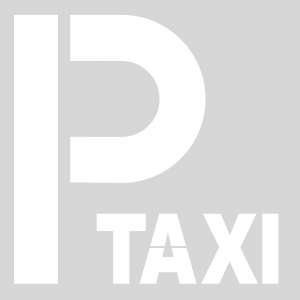Plantilla pintar señal P parking Taxi 