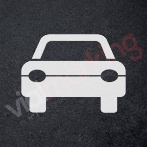 Plantilla para pintar símbolo coche (frontal) 