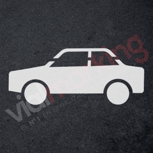 Plantilla para pintar signo de coche (lateral)