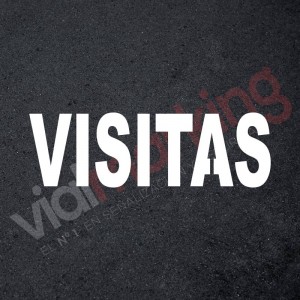 Plantilla pintar señal VISITAS M