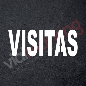 Plantilla pintar señal VISITAS L