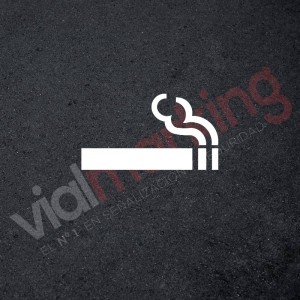 Plantilla pintar señal fumadores-cigarro 