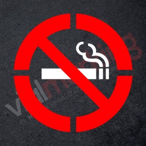 Pack 2 plantillas pintar señal prohibido fumar varios colores