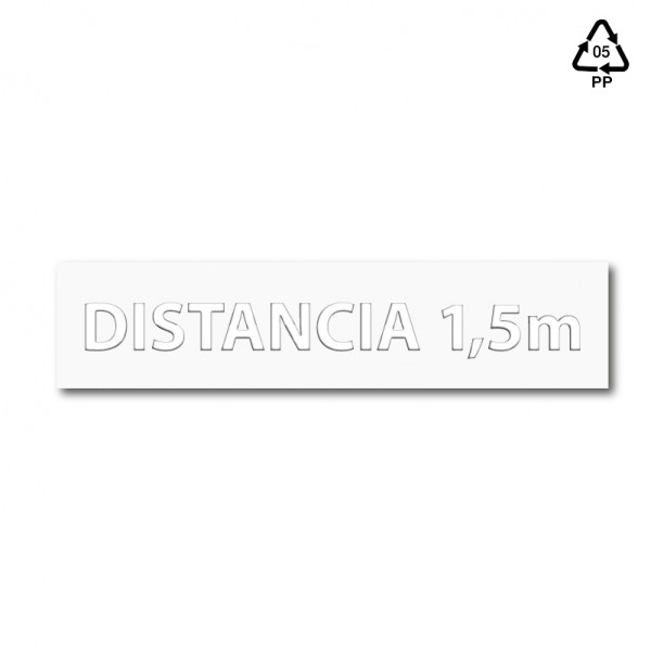 Plantilla pintar señal "distancia 1,5 m