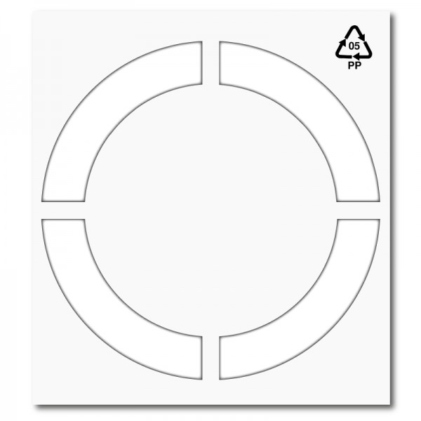 Pack 2 plantillas pintar señal área permitido fumar varios colores