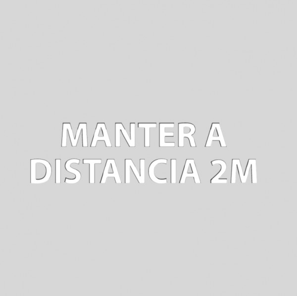 Manter a distancia 2m<