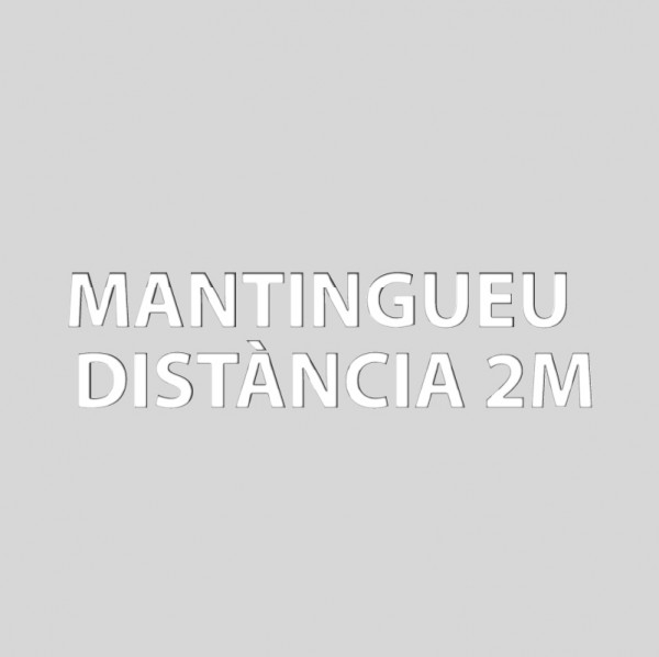 Mantingueu distància 2m