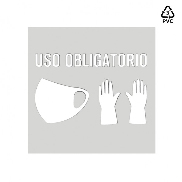 Plantilla pintar señal uso obligatorio mascarilla y guantes (Default)