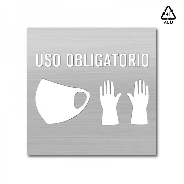 Plantilla pintar señal uso obligatorio mascarilla y guantes (Default)