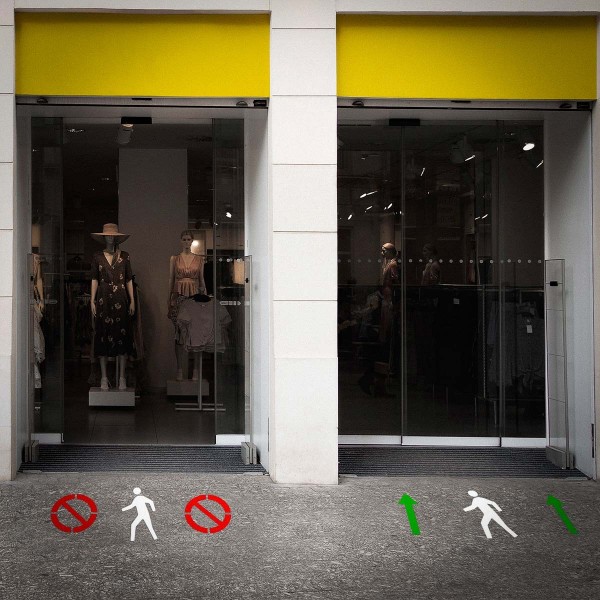Plantilla pintar señal "entrada clientes"