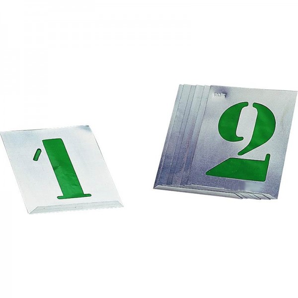 Kit 10 Plantillas metálicas números "0-9" 