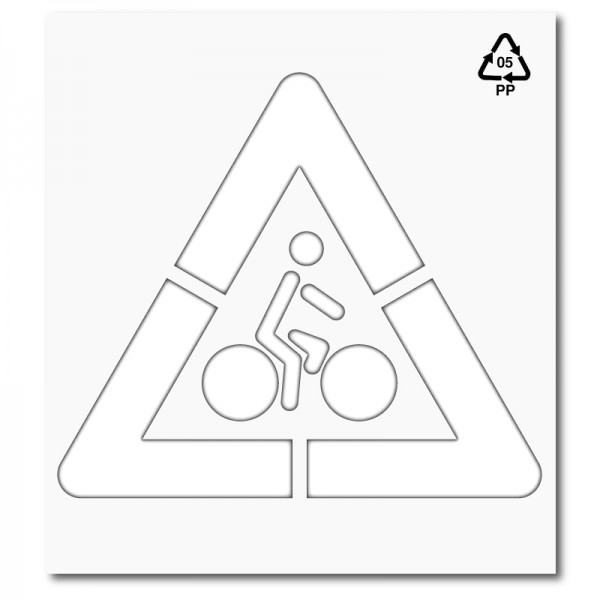 Plantilla pintar señal aparcamiento bicicleta