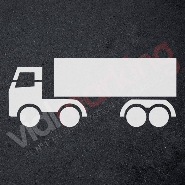 Plantilla para pintar signo camión trailer