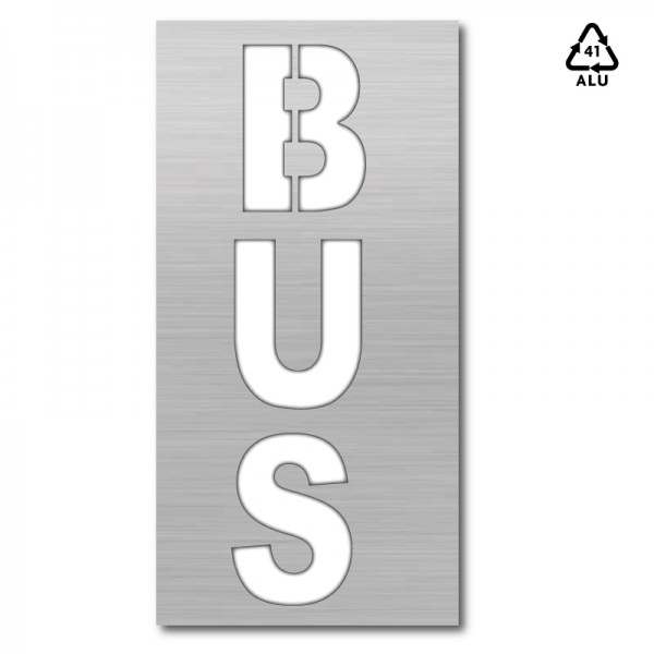 Plantilla pintar señal BUS (una pieza)-75x150 cm-Horizontal-Polipropileno