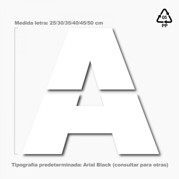 Pack 'abecedario' de plantillas pintar letras en suelos y paredes