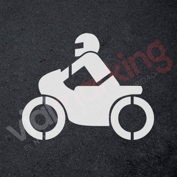 Plantilla signo moto