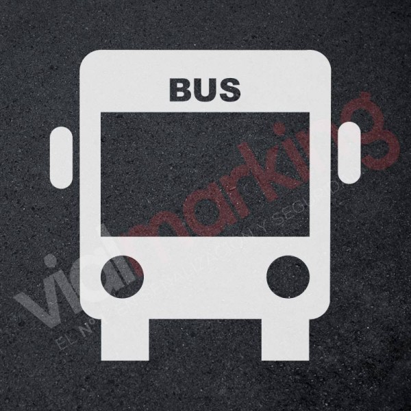 Plantilla pintar señal carril BUS