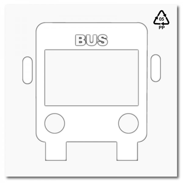 Plantilla pintar señal carril BUS