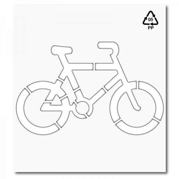 Plantilla pintar bicicleta carril bici