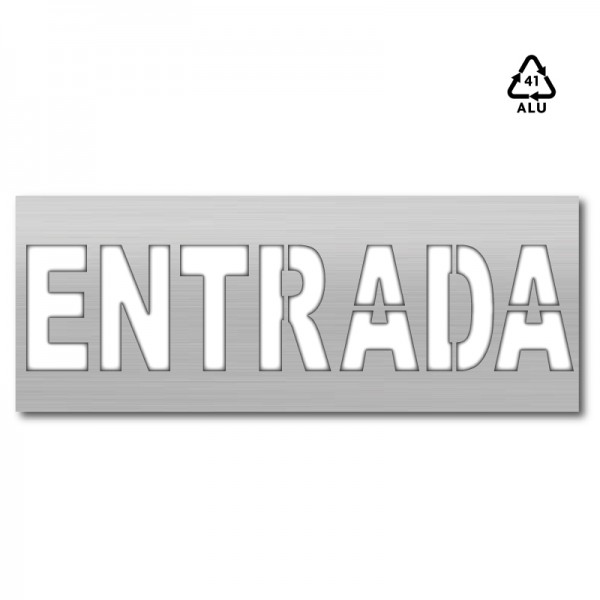 Plantilla pintar señal ENTRADA parking  reutilizable