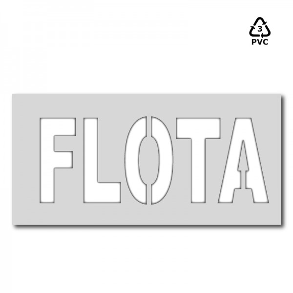 Plantilla pintar señal FLOTA M