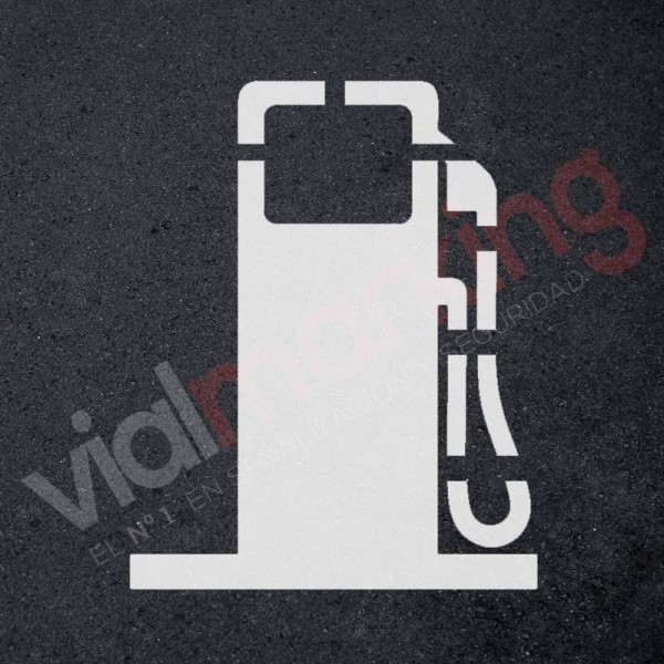 Plantilla para pintar gasolinera