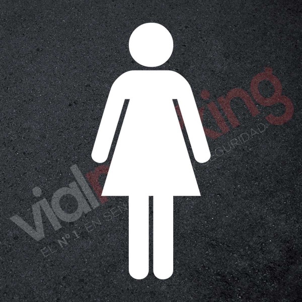 Plantilla para pintar reserva parking seguro para mujeres