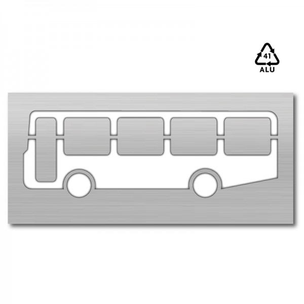 Plantilla para pintar signo autobus