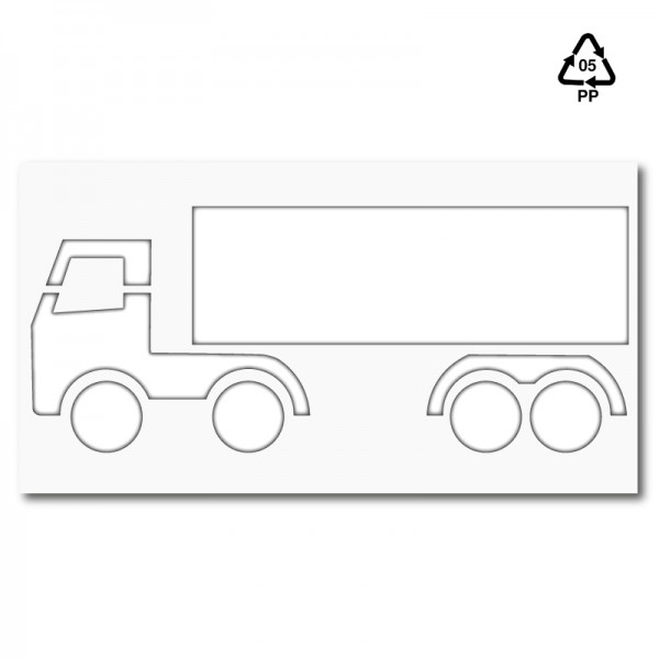 Plantilla para pintar signo camión trailer