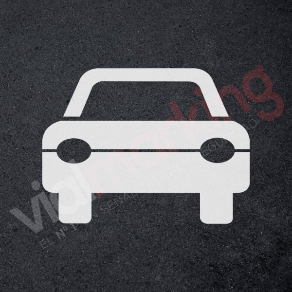 Plantilla para pintar símbolo coche (frontal) 