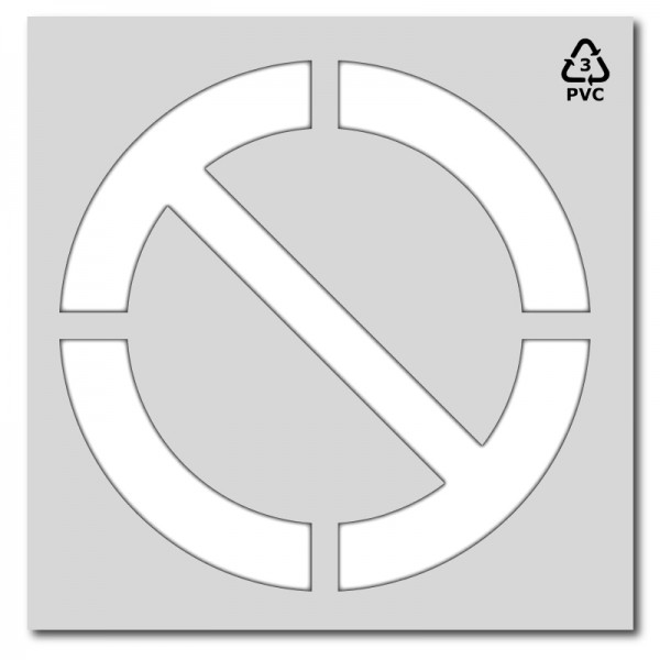  Plantilla pintar señal prohibido personalizable L 