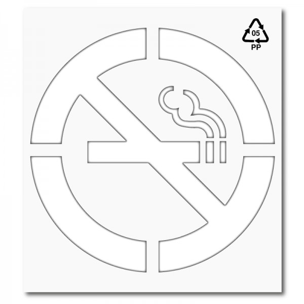 Plantilla pintar señal prohibido fumar
