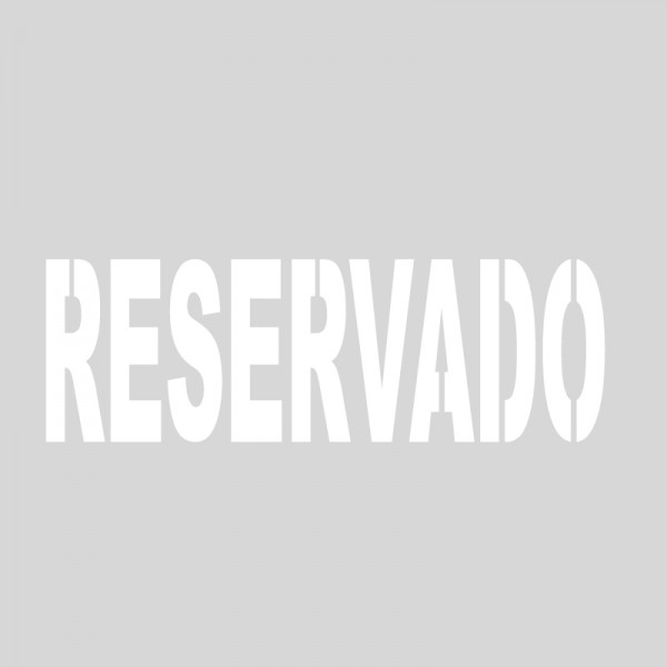 Plantilla pintar señal RESERVADO M 